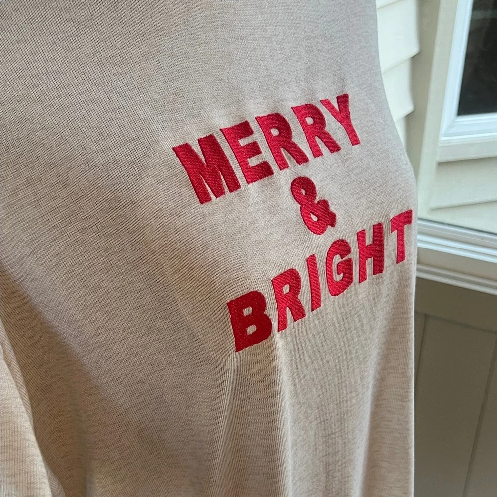 Merry & Bright pajama top